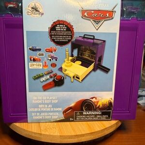 Disney Cars Ramone's Body Shop Playset - Purple & Yellow